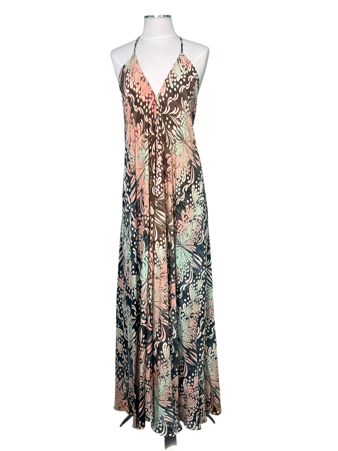 The Desert Petals Silk Kimono Dress Set