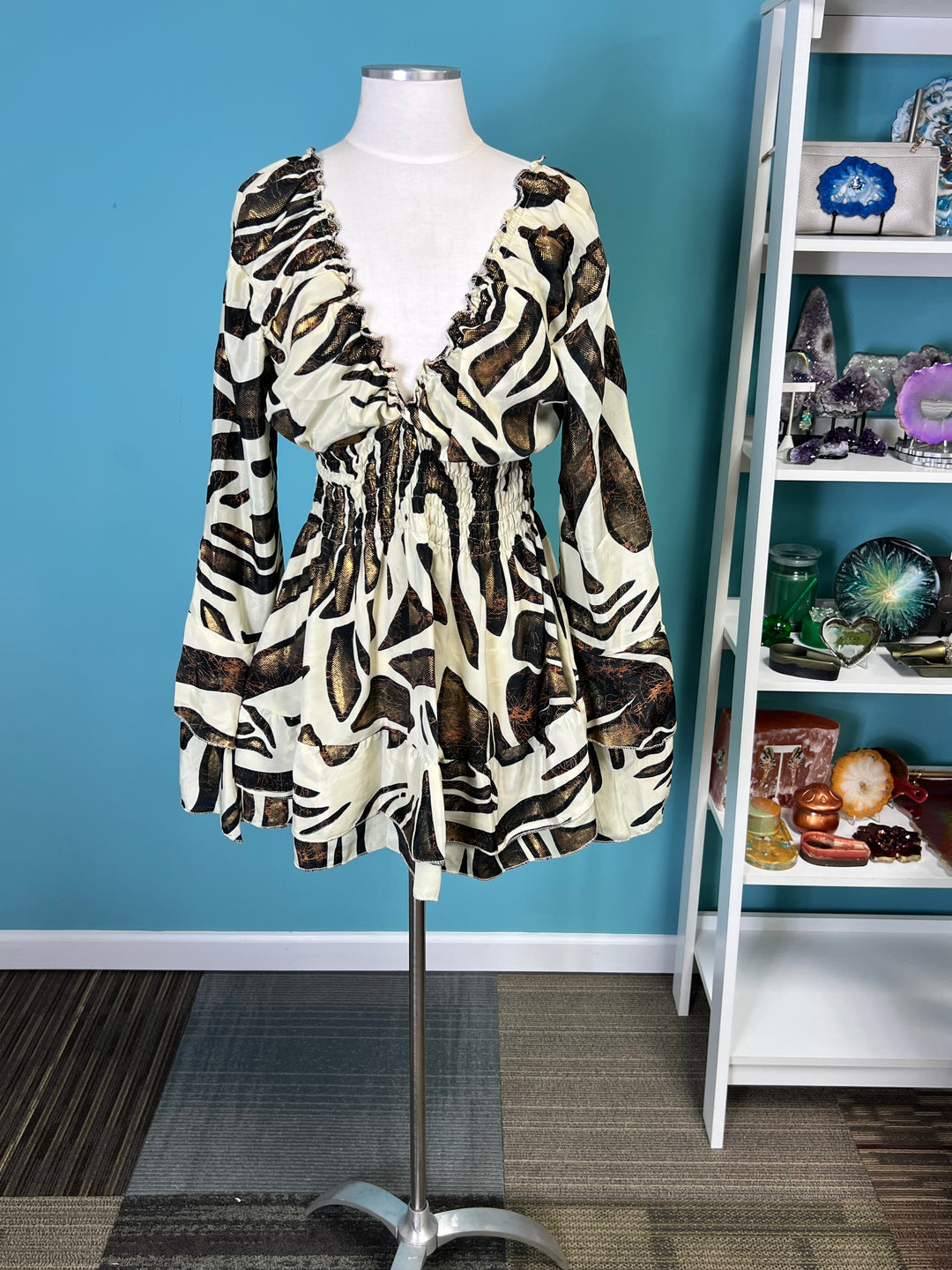The Free Spirit Silk Short Dress
