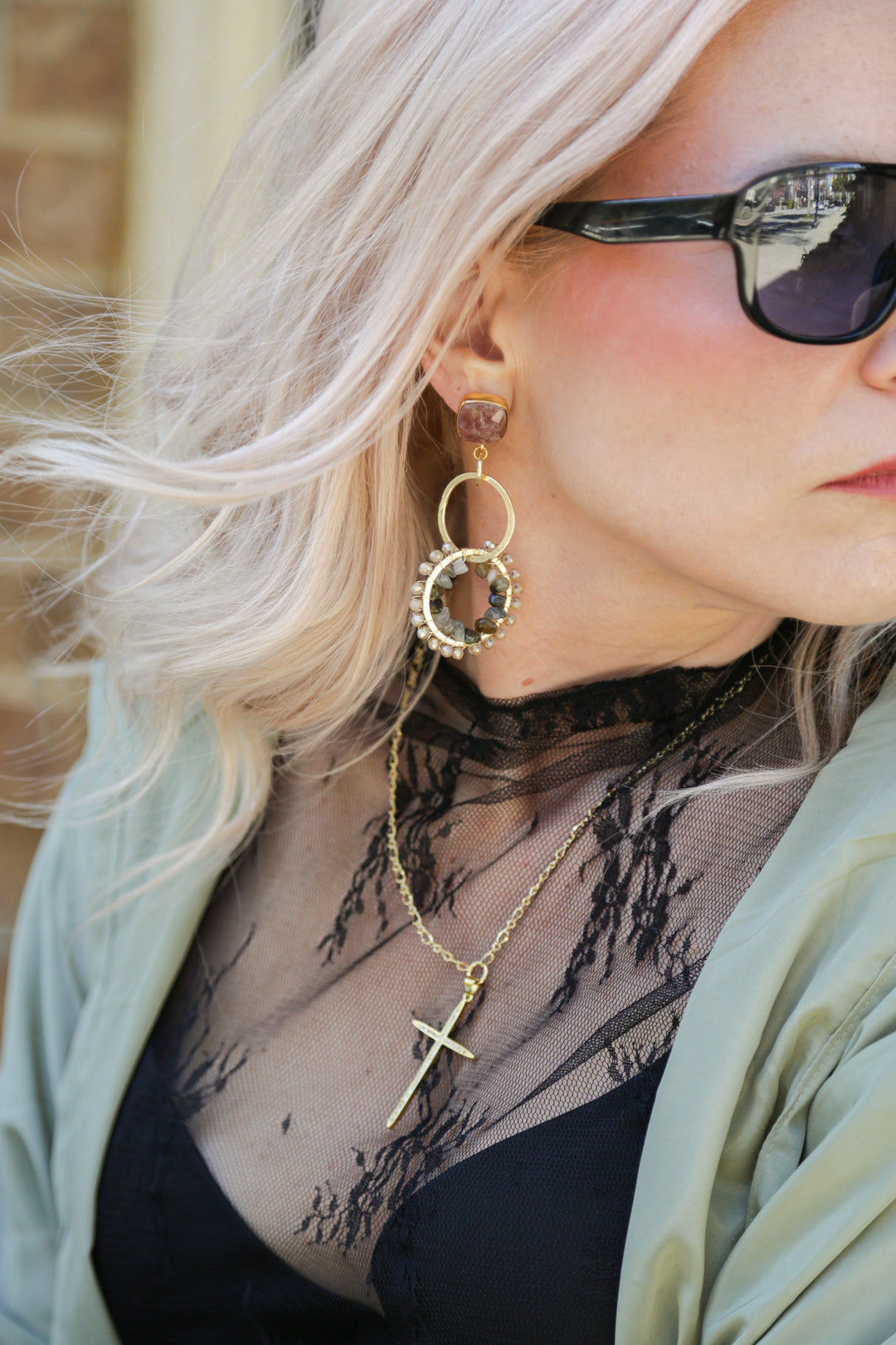 The Pavé Cross Necklace