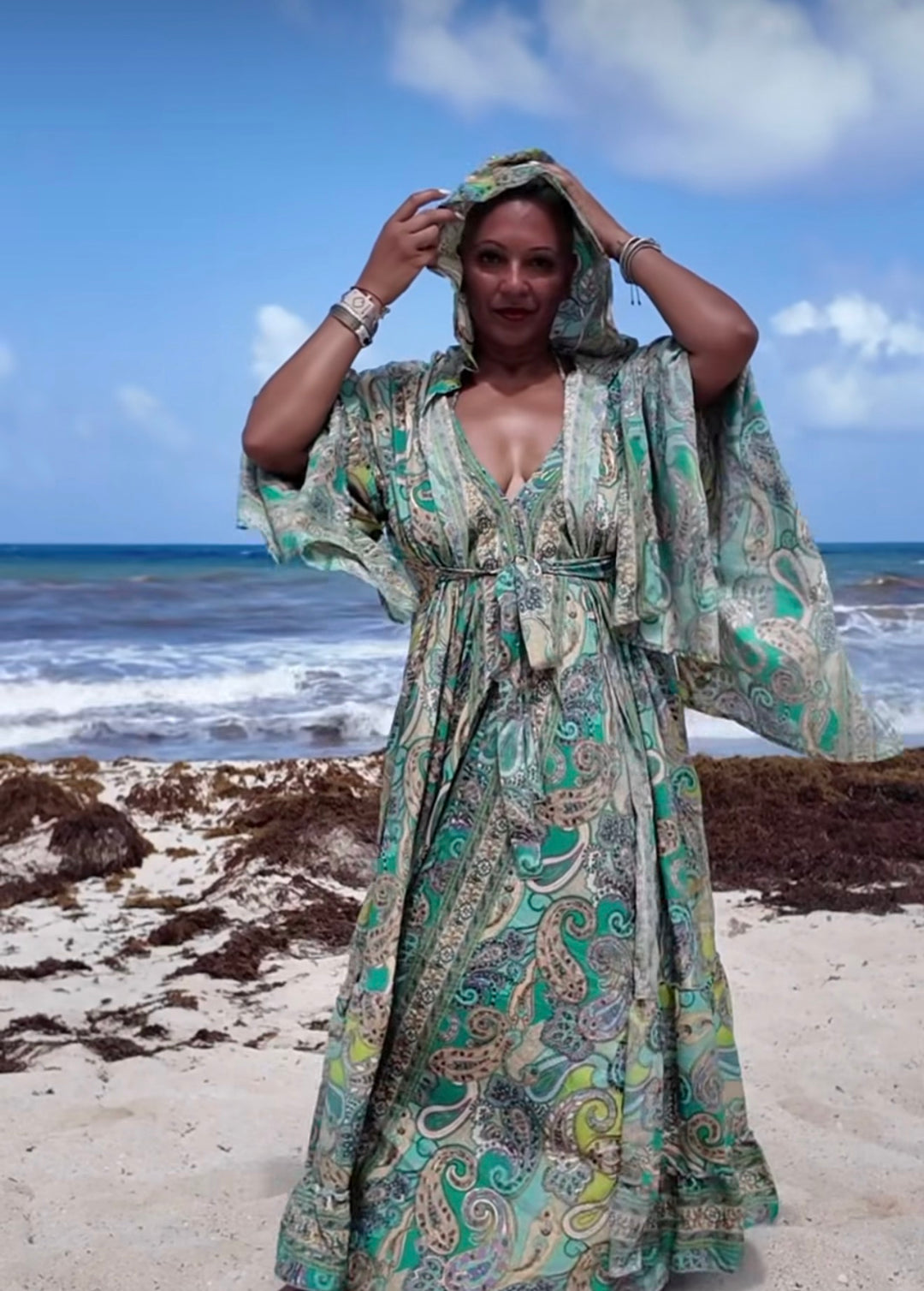 The Majesty Silk Kimono Dream Duster Dress Set