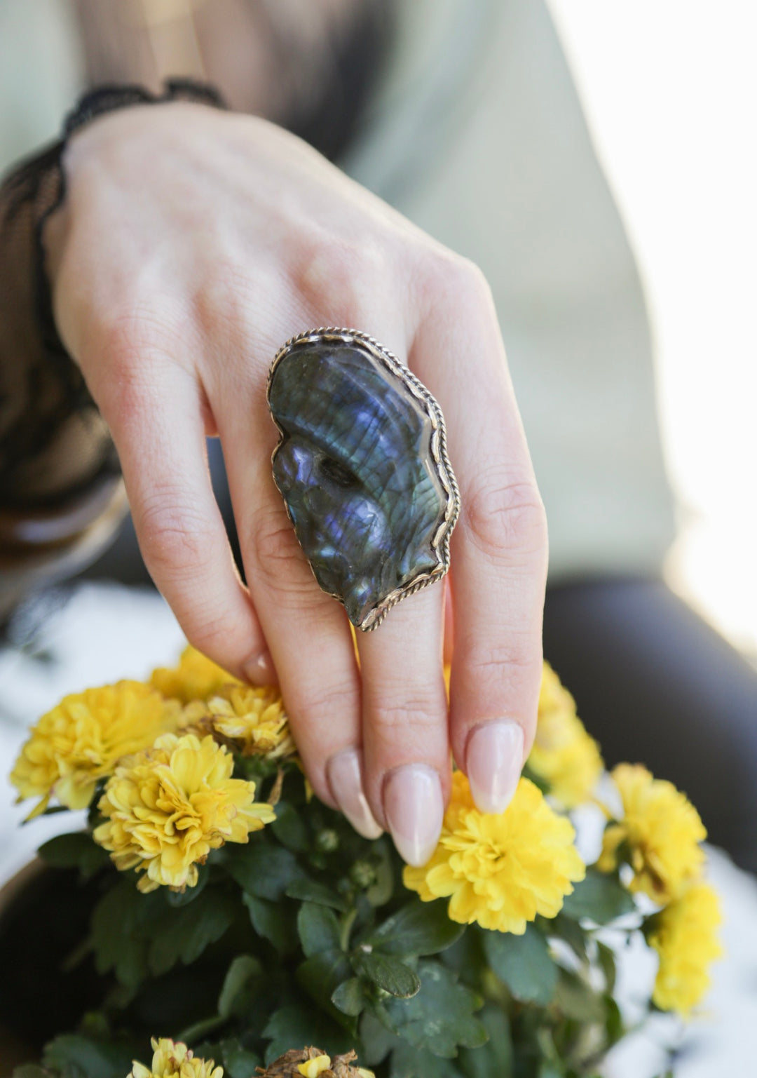 The King Horse Labradorite Ring