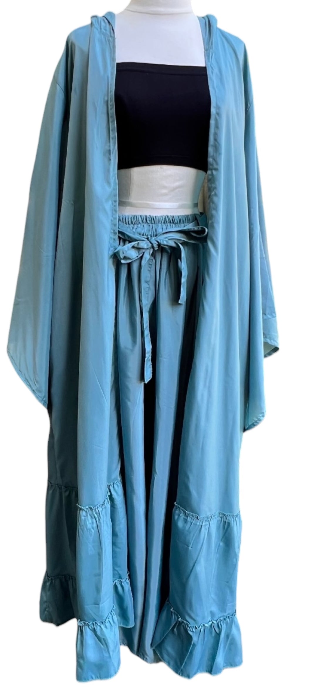 The Eclipse Silk Kimono Dream Duster and Umbrella Trouser Set Collection