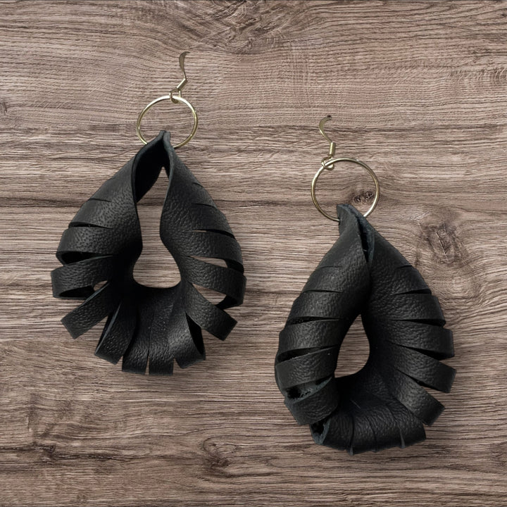 The Sahara Twist Leather Earring Collection