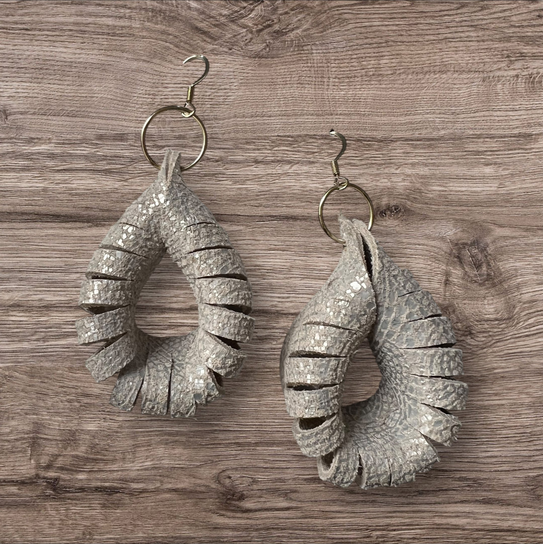 The Sahara Twist Leather Earring Collection