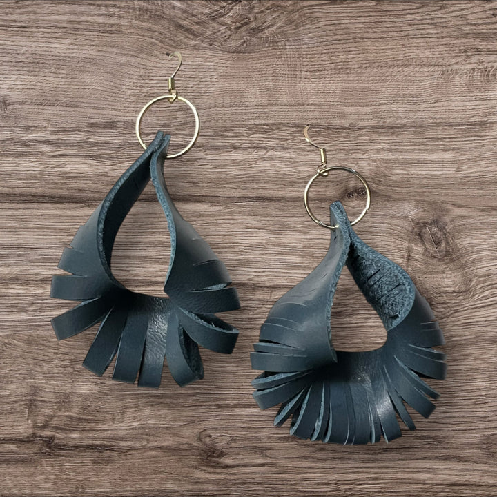 The Sahara Twist Leather Earring Collection