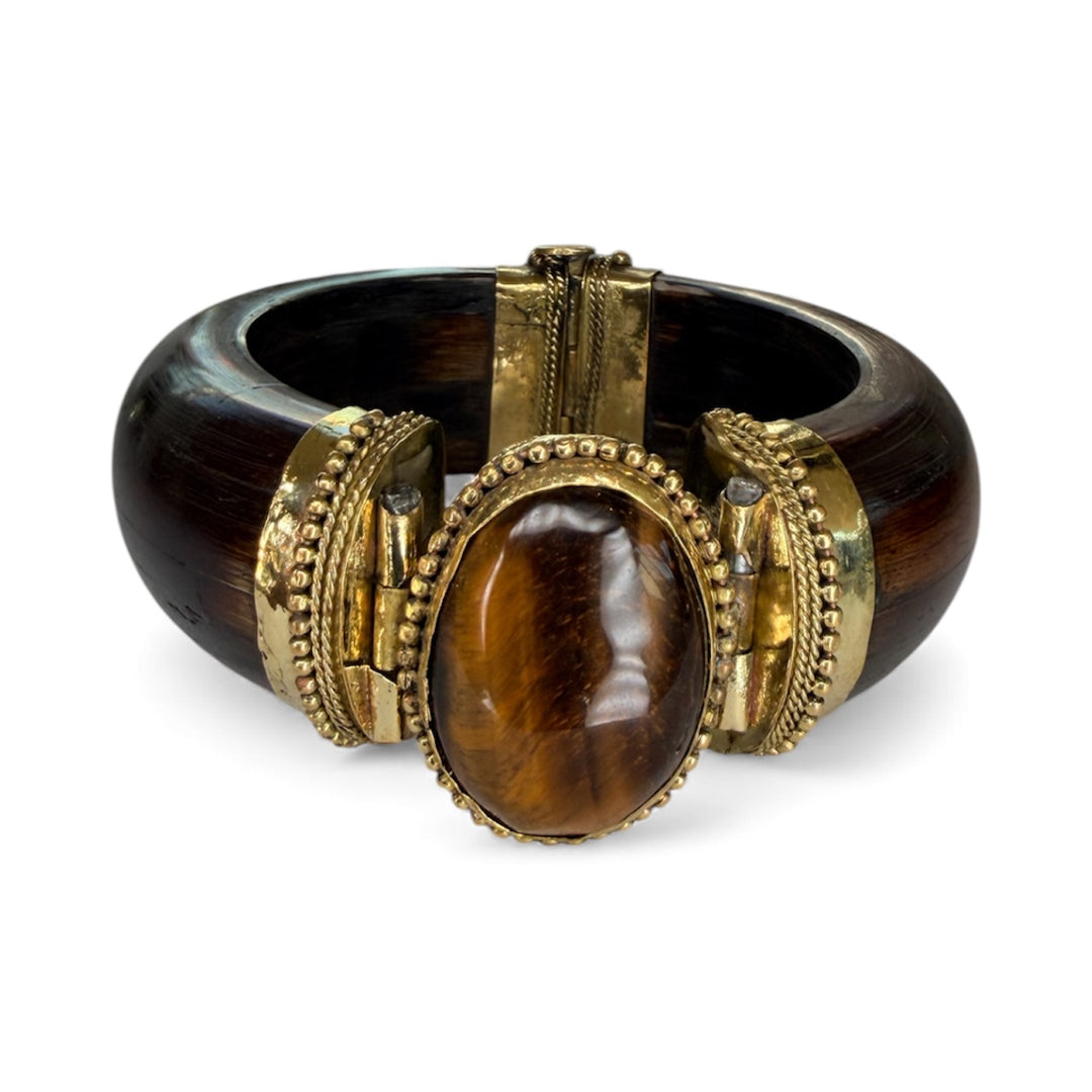 The Boho Luxe Wood Brass Gemstone Collection