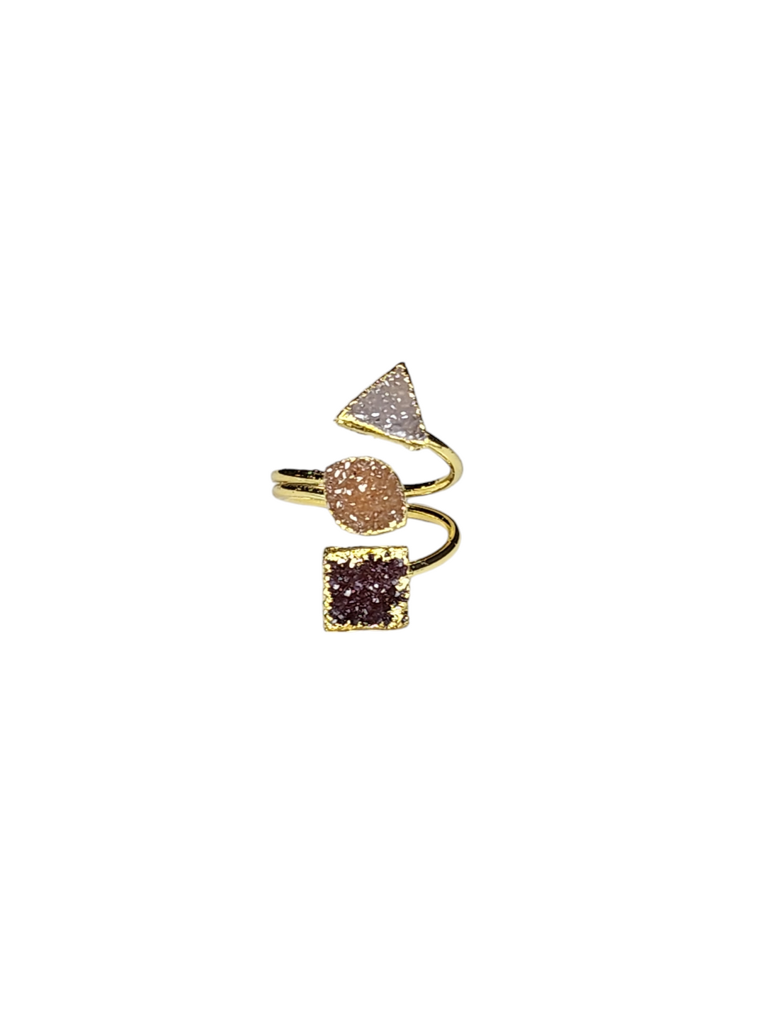 The Jane Gold Triple Druzy Ring Collection