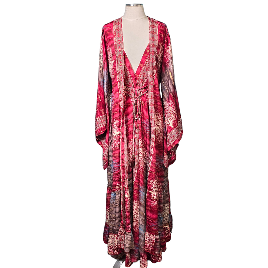 The Cranberry Tree of Life Kimono Collection