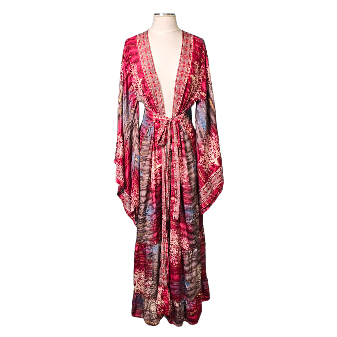 The Cranberry Tree of Life Kimono Collection