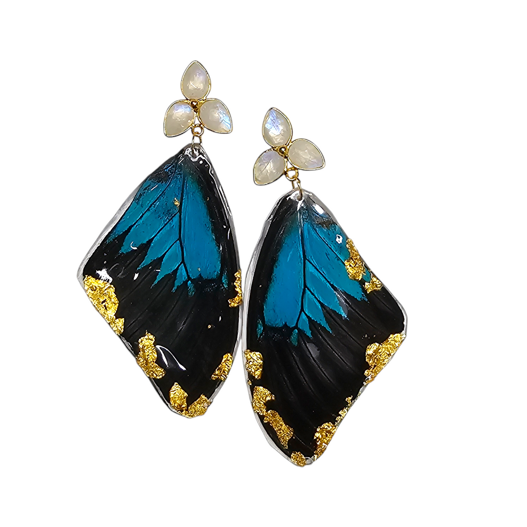 The Blue REAL Butterfly Earrings