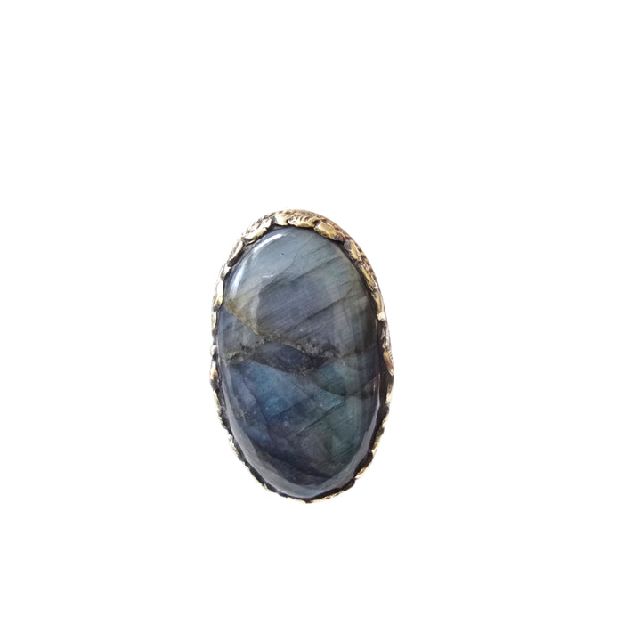 The King Labradorite Ring Collection