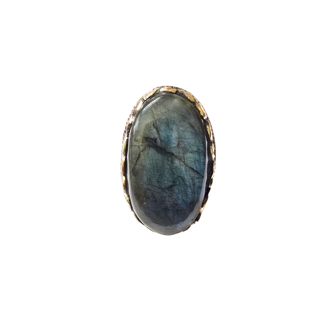 The King Labradorite Ring Collection