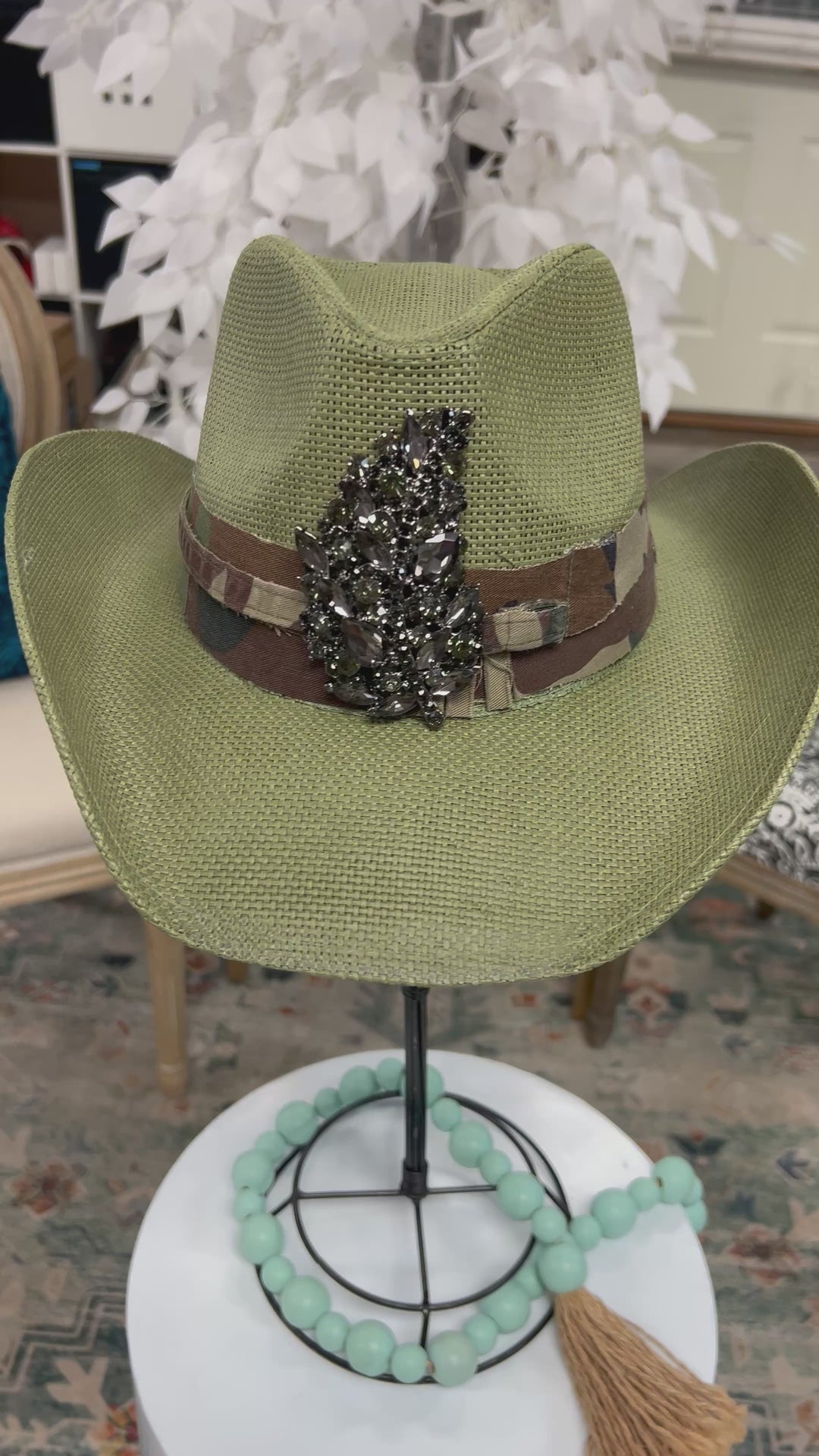 The Camo Vintage Bling Cowboy Boho Hat