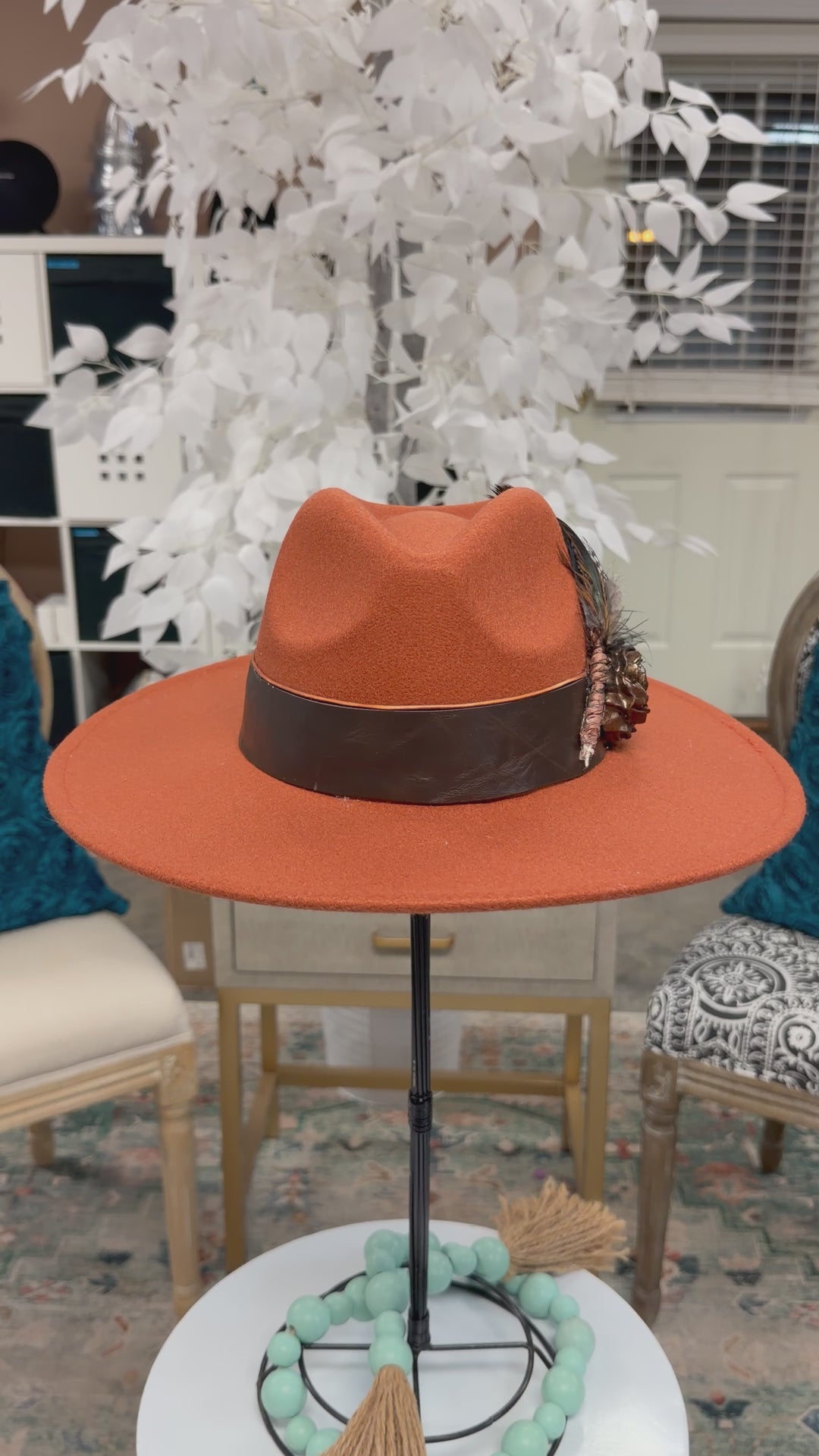 The Cinnamon Boho Fedora Hat