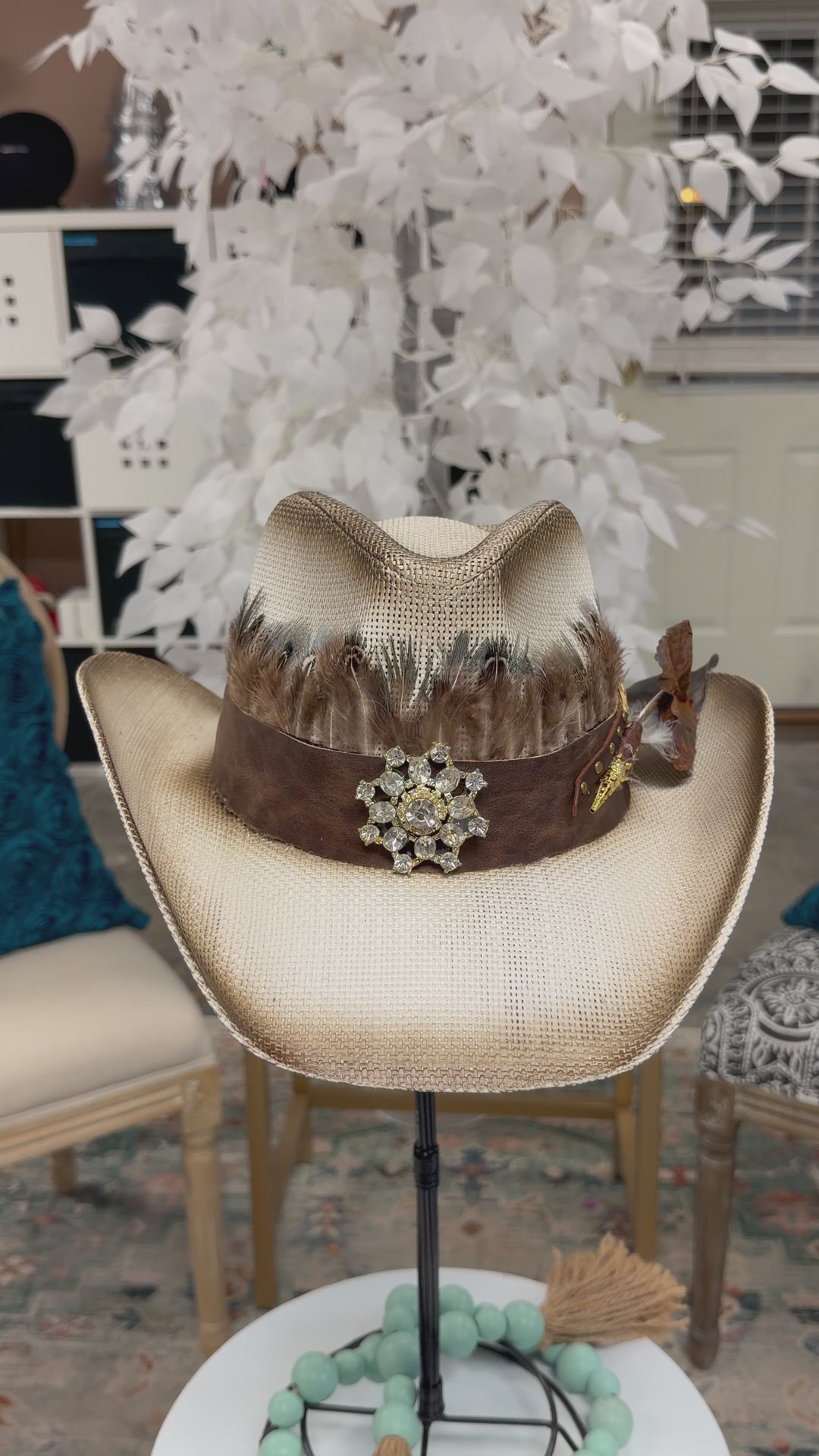 The Golden Prairie Luxe Western Boho Hat