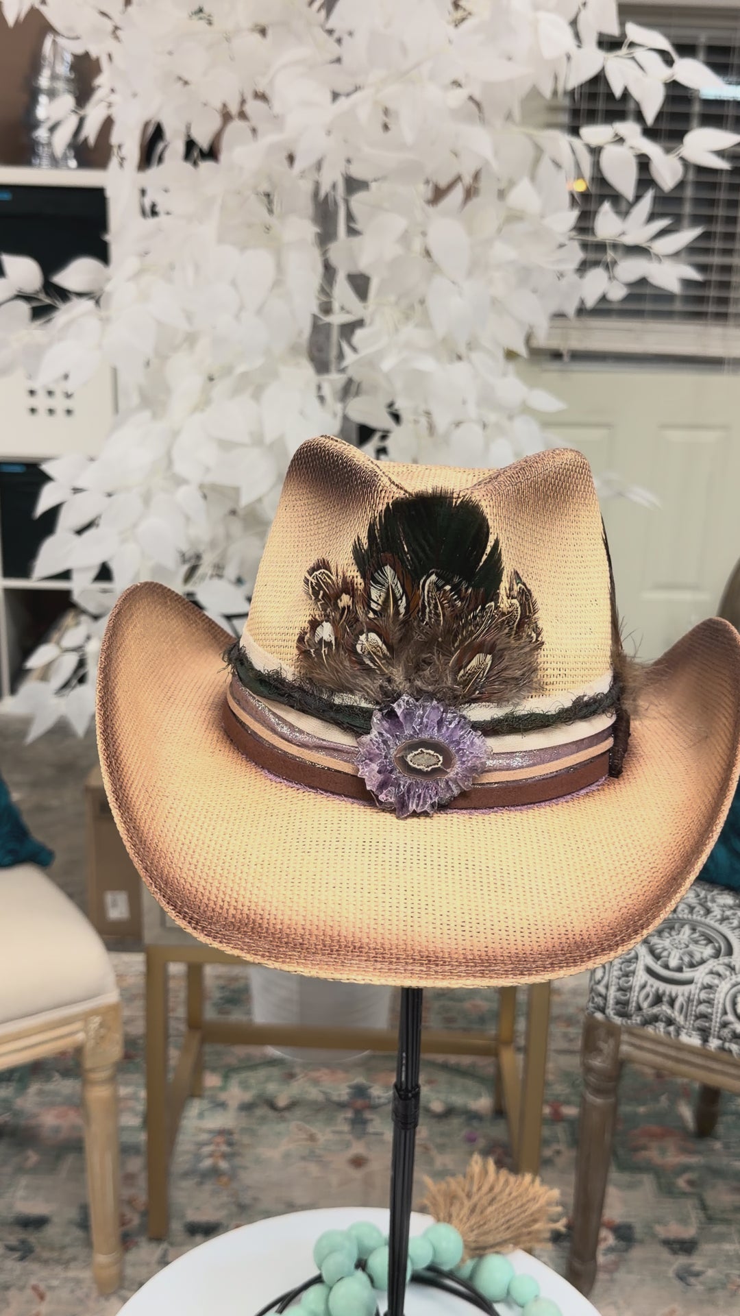 The Amethyst Spirit Trail Western Boho Hat