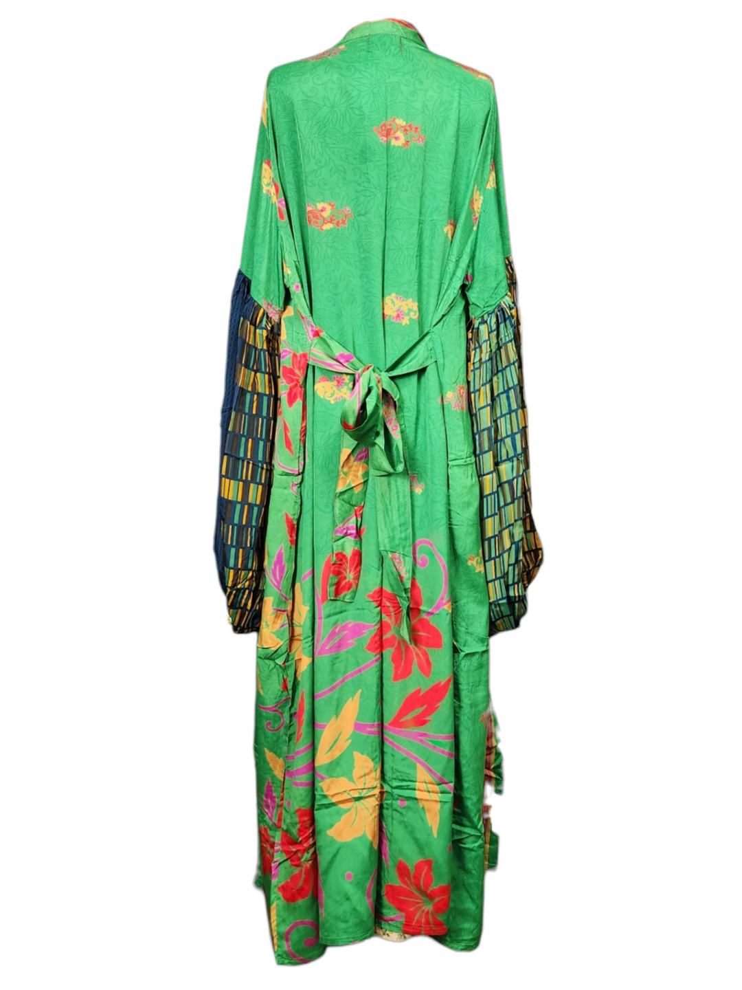 The Emerald Garden Silk Vault Tulip Arm Long Kimono & Point Dress Set-245