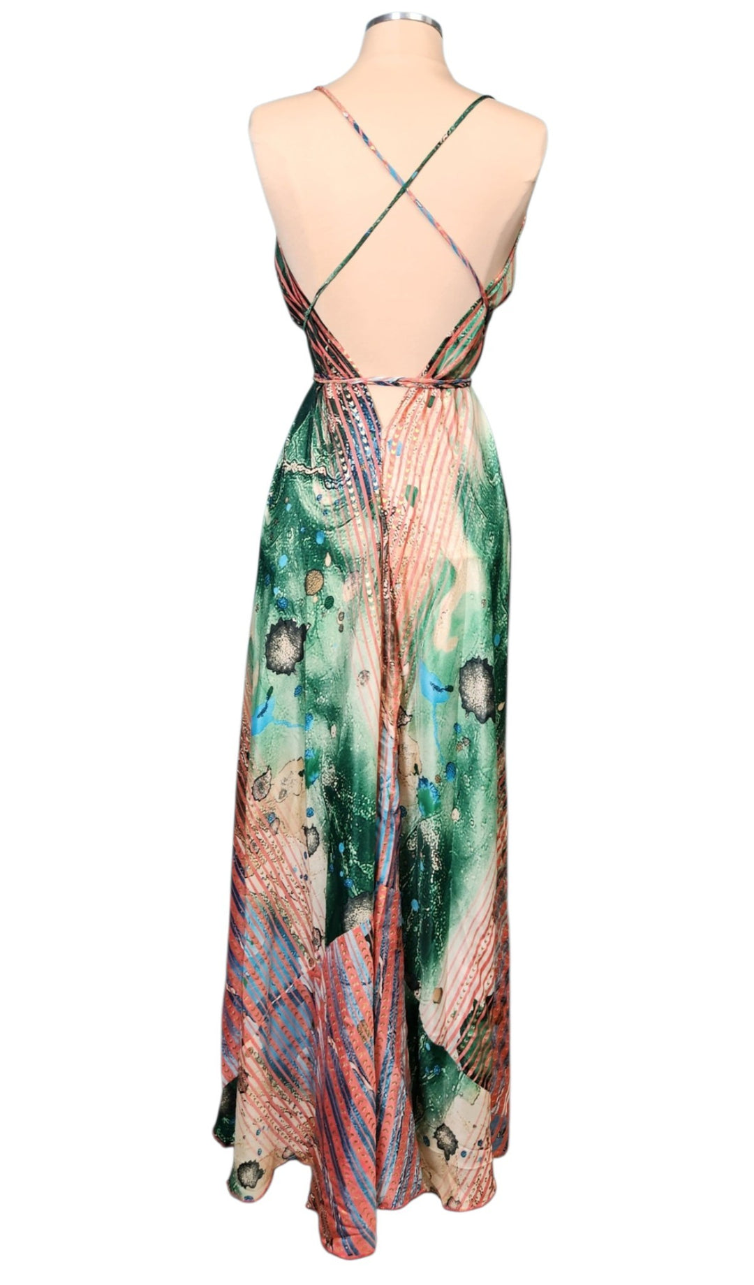 The Emerald Oasis Kimono & Point Dress Set - 206