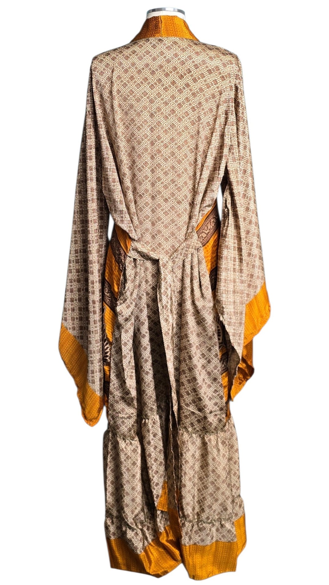 The Spice Market Vintage Sari Silk Kimono-126