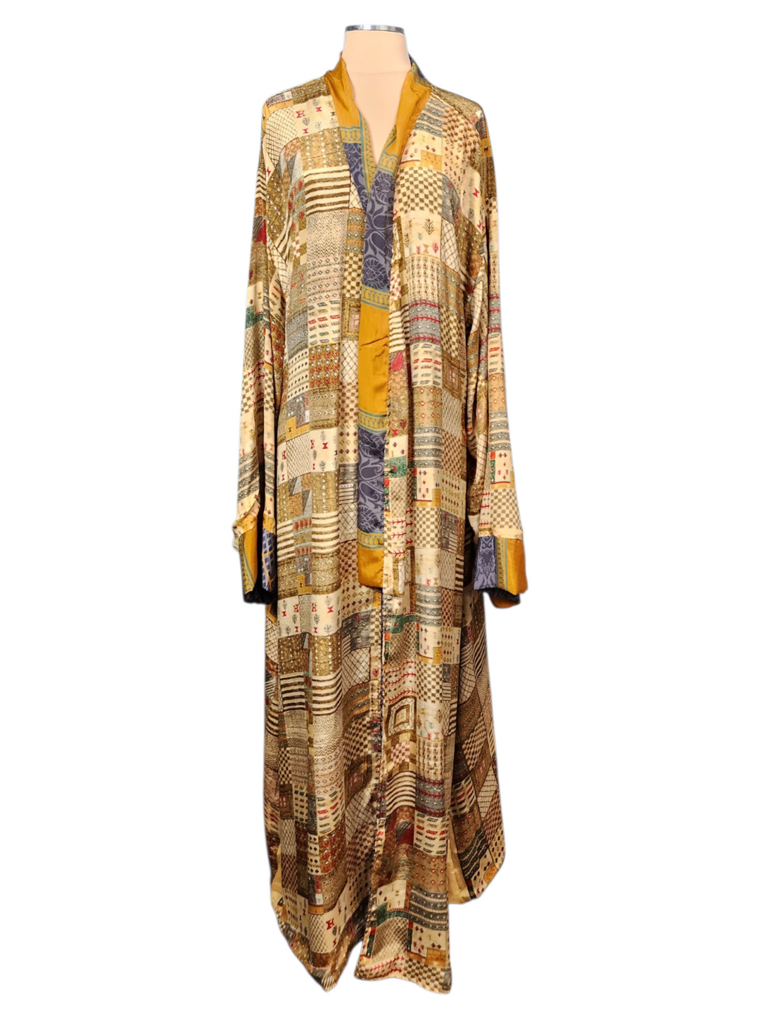 The Golden Geometry Reversible Men's Kimono-150