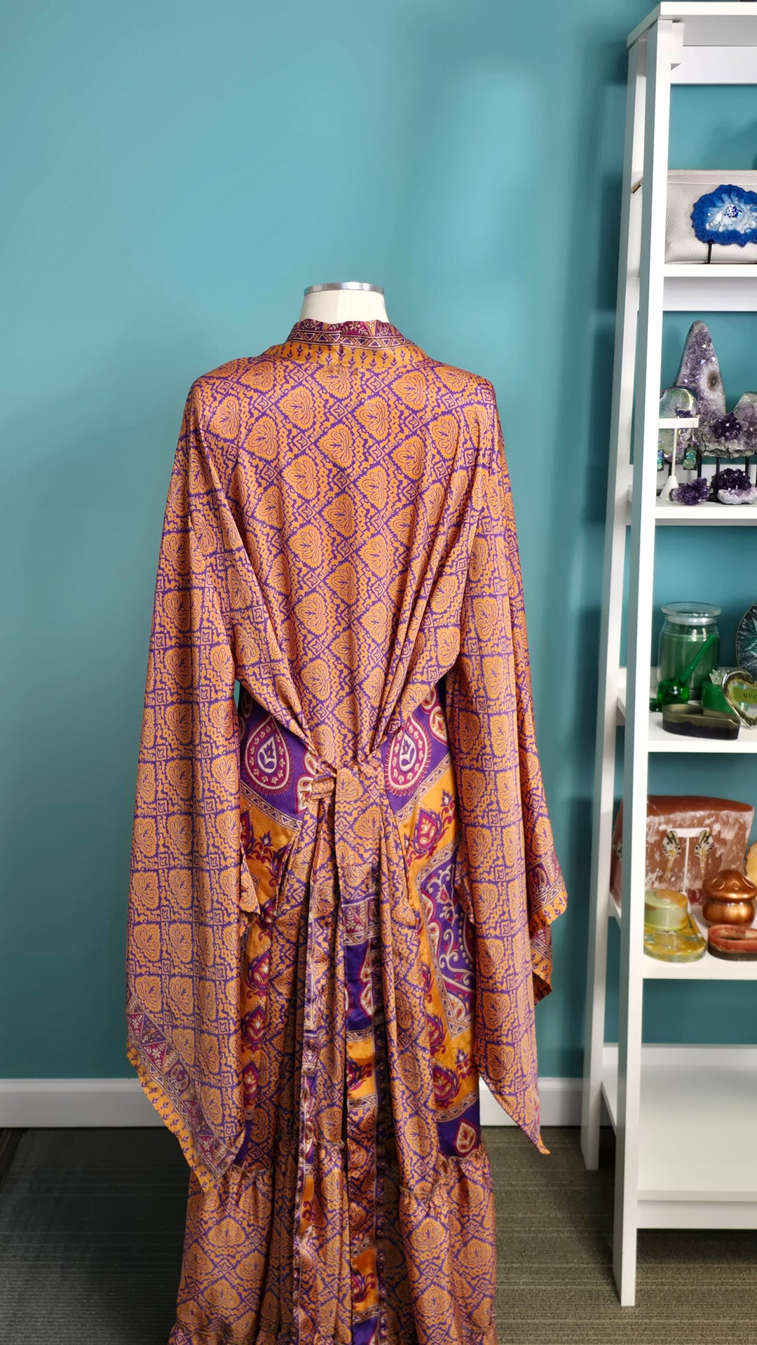 The Indigo Heirloom Vintage Sari Silk Kimono