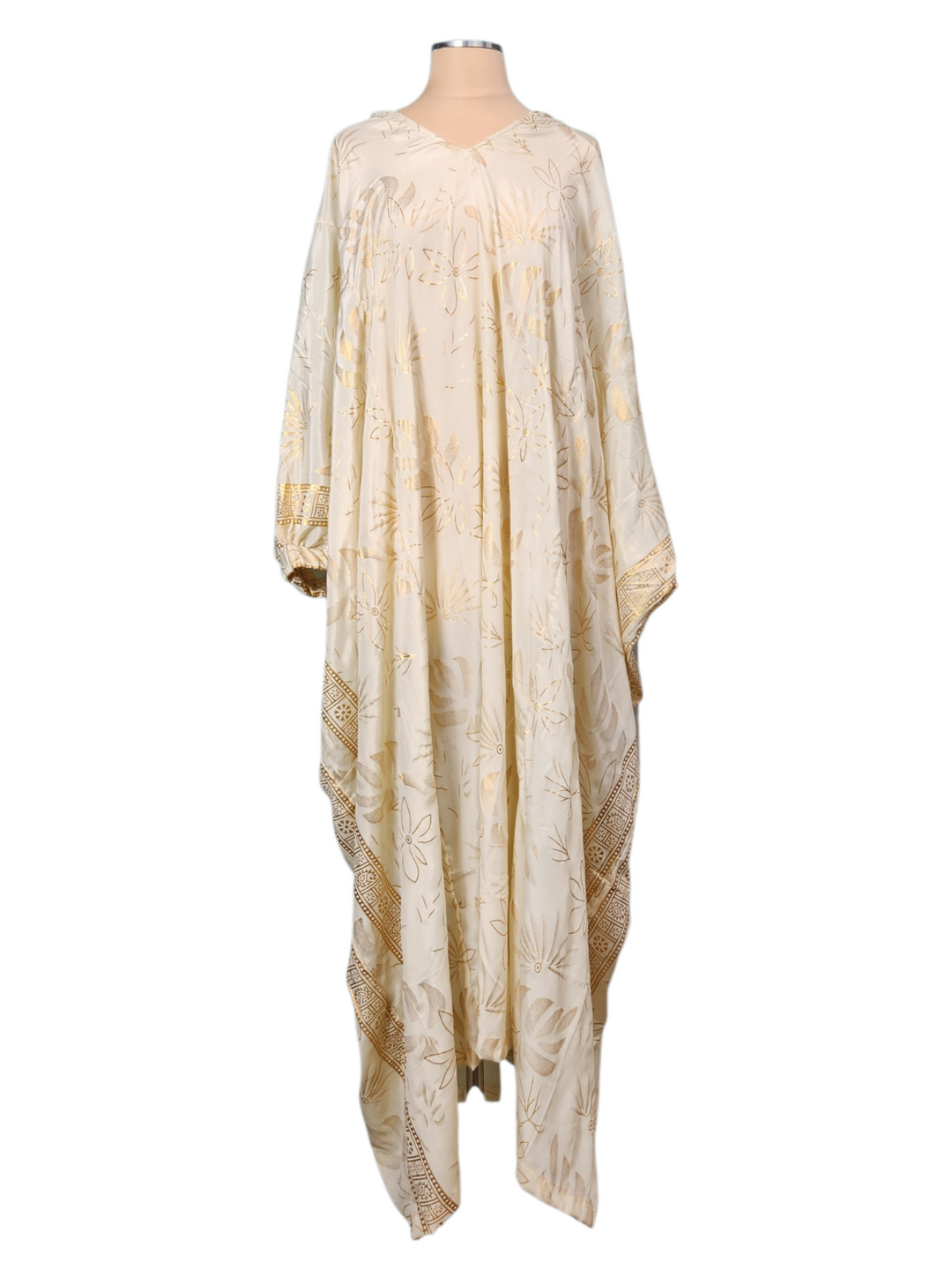The Ivory Luxe Hooded Kaftani-408