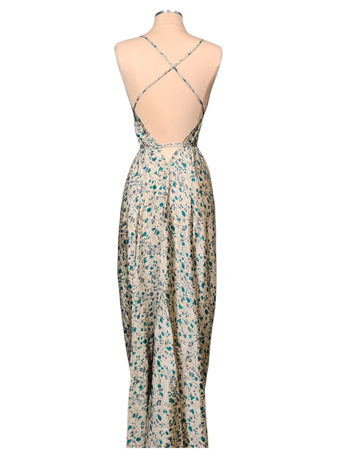The Sea Glas Silk Vault Tulip Arm Long Kimono & Point Dress Set-231