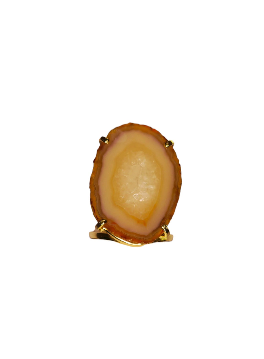 The Sunstone Halo Agate Arc Ring