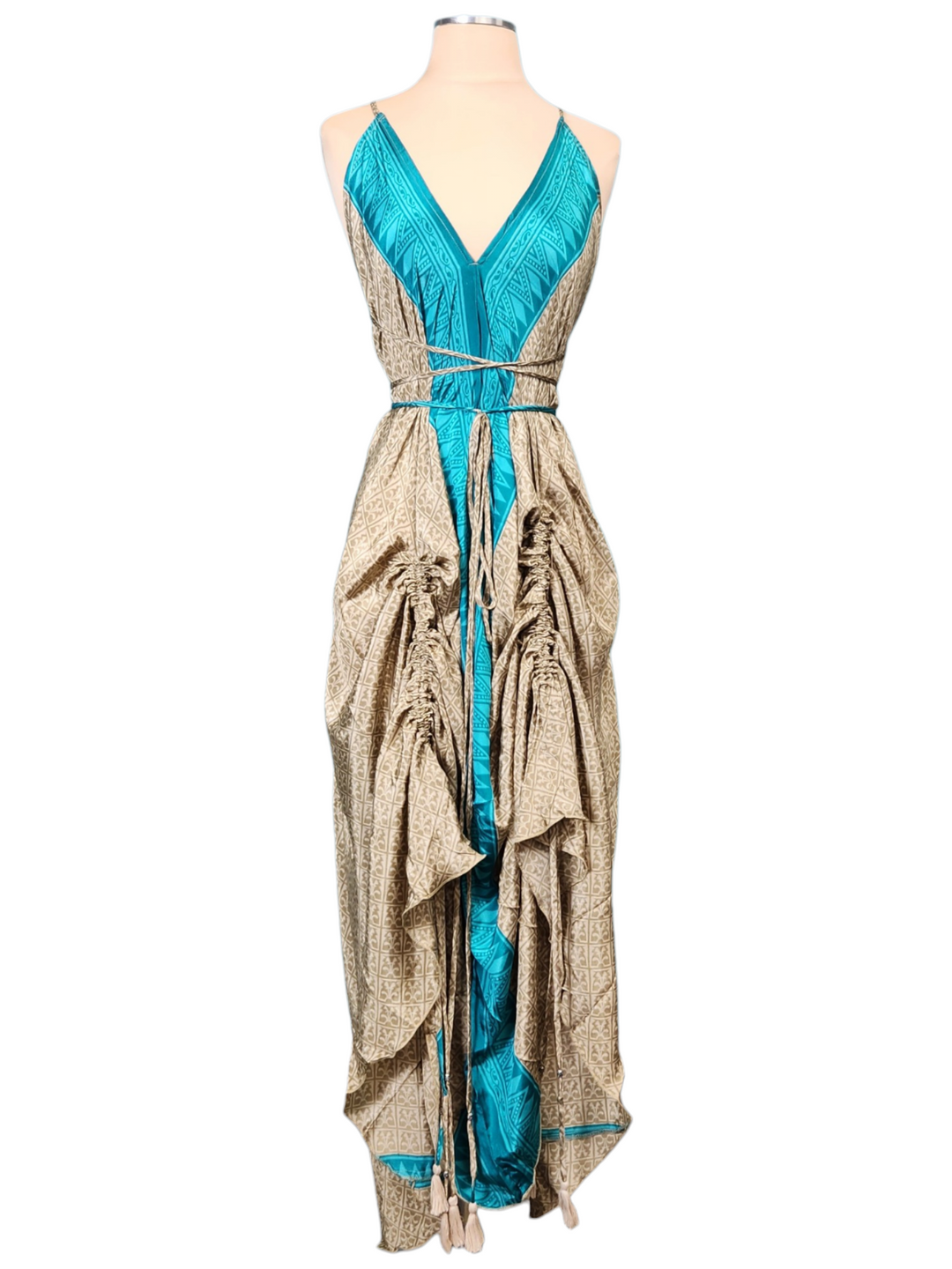 The Turquoise Oasis Point Dress-347