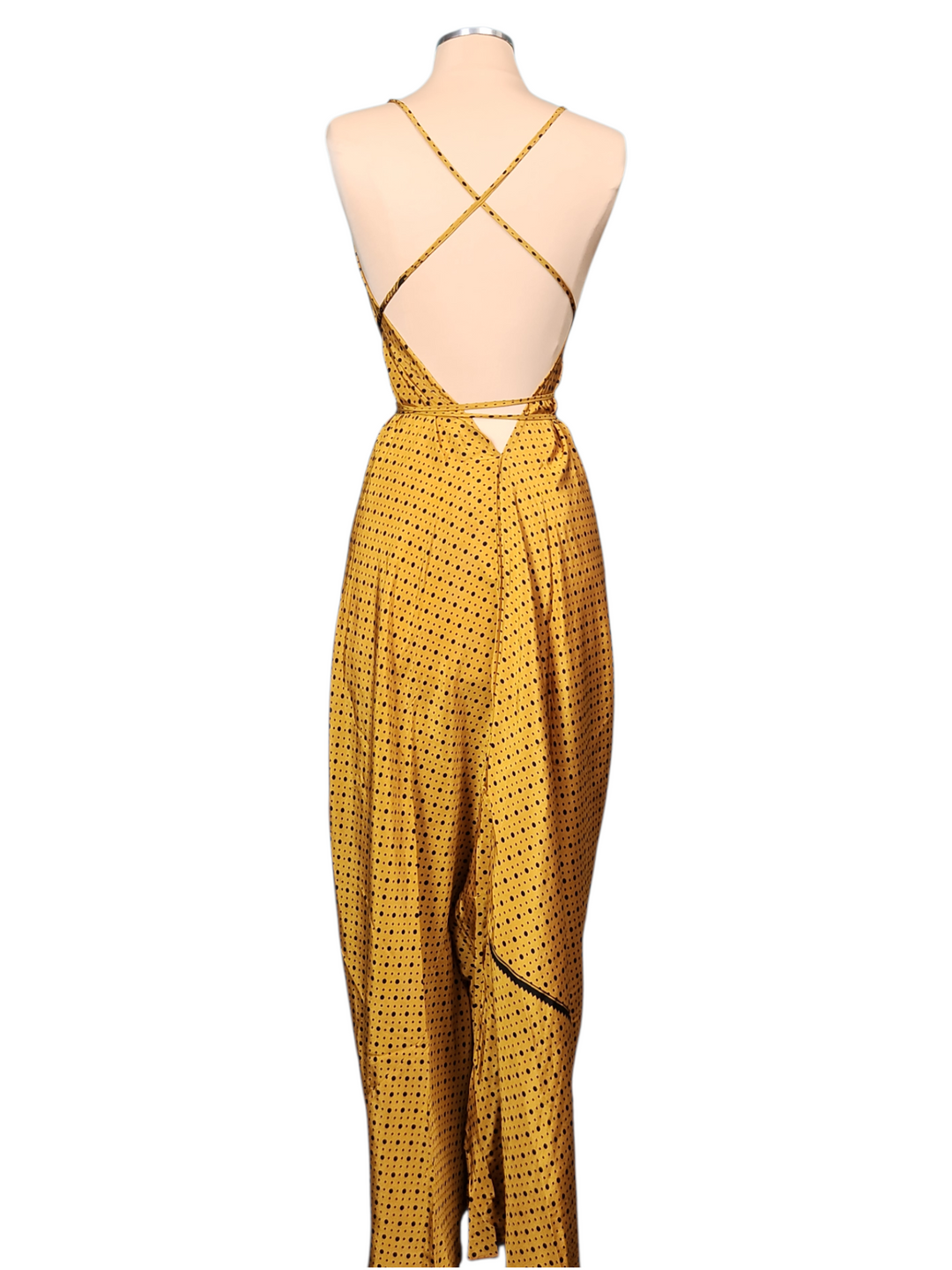 The Golden Panther Silk Vault Tulip Arm Long Kimono & Point Dress Set-235