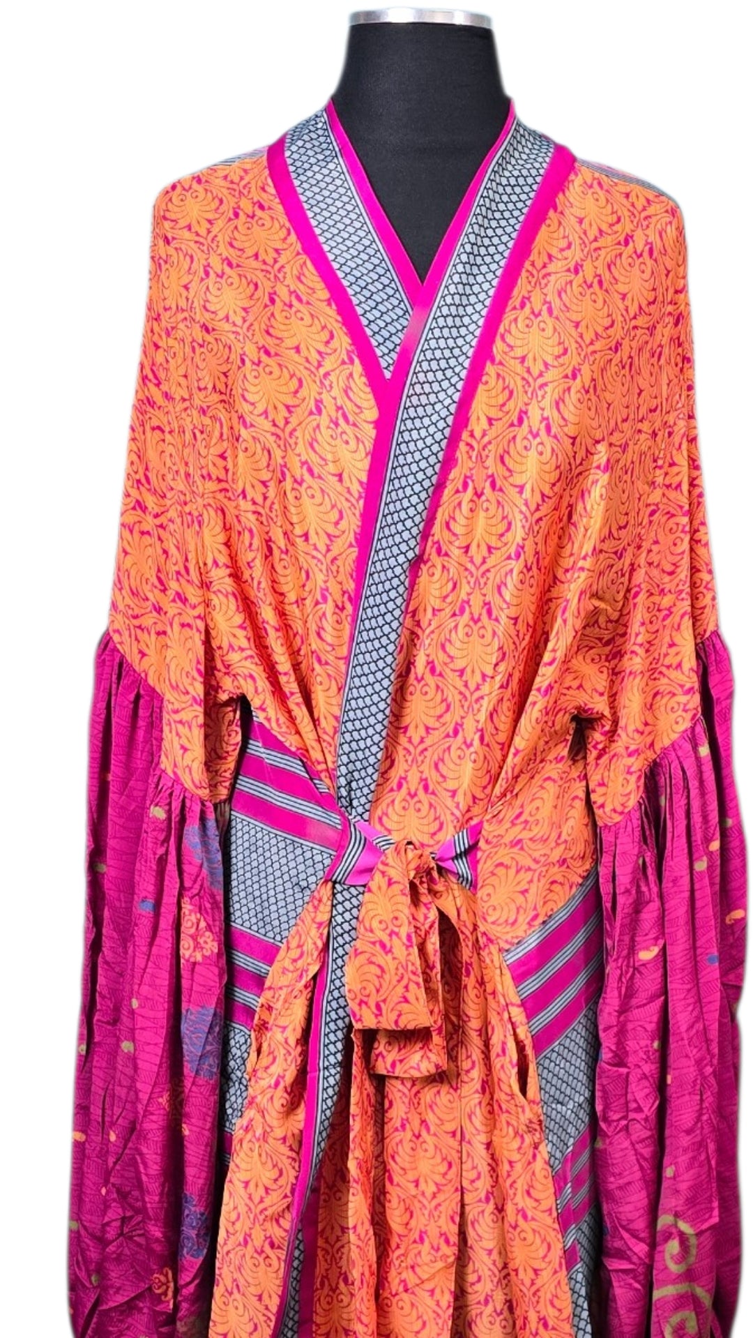 The Sunset Orchid Short Kimono/Duster
