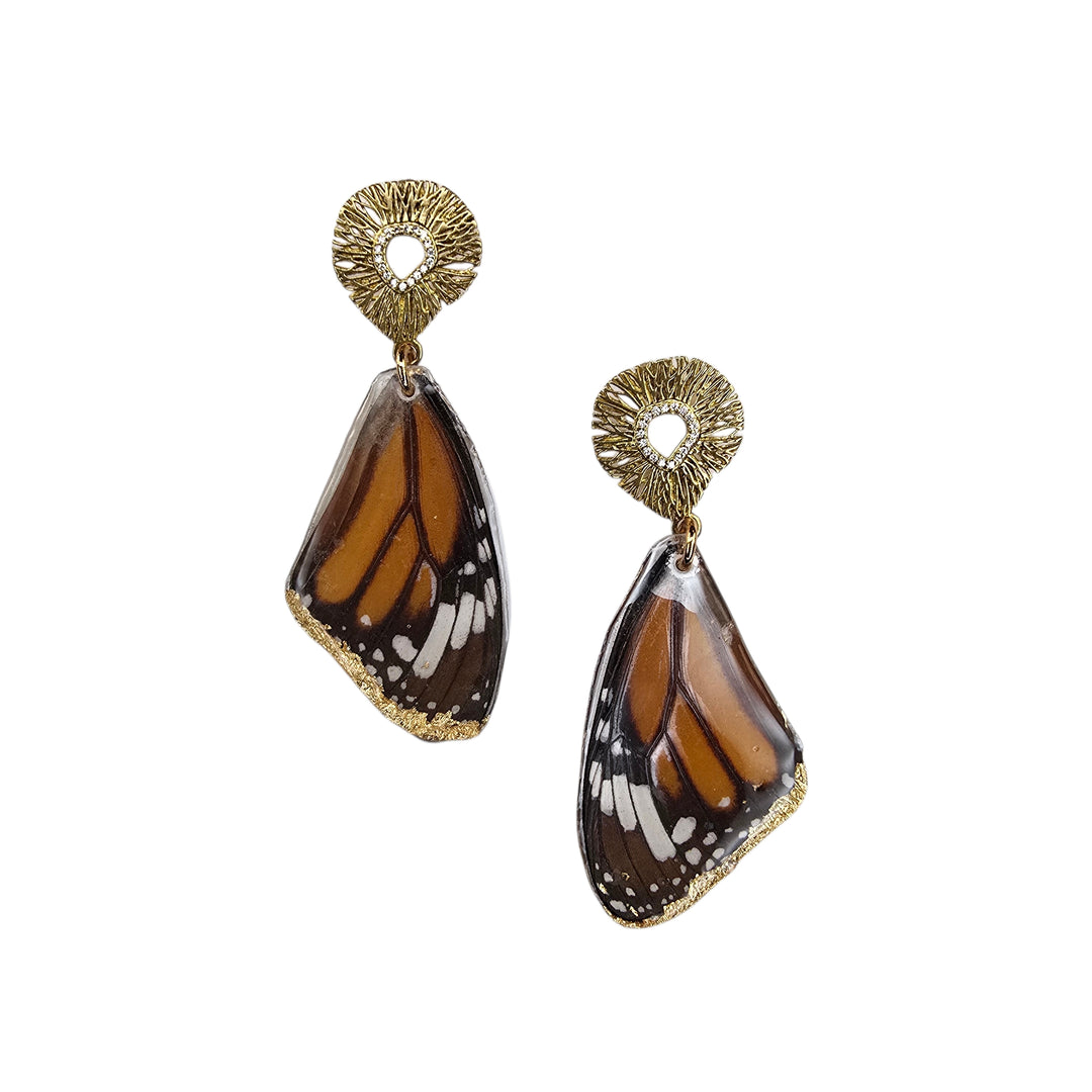 The Real Butterfly Monarch Post Earrings Collection