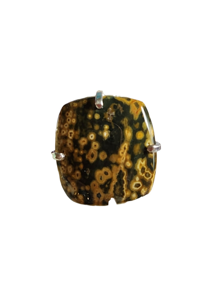 The Rainforest Tide Ocean Jasper Arc Ring