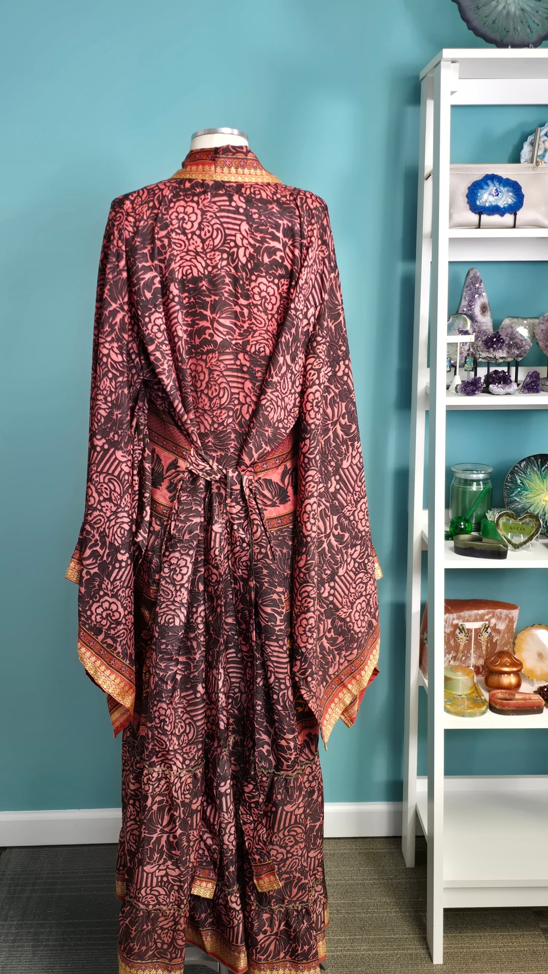 The Sugar Plum Vintage Sari Silk Kimono