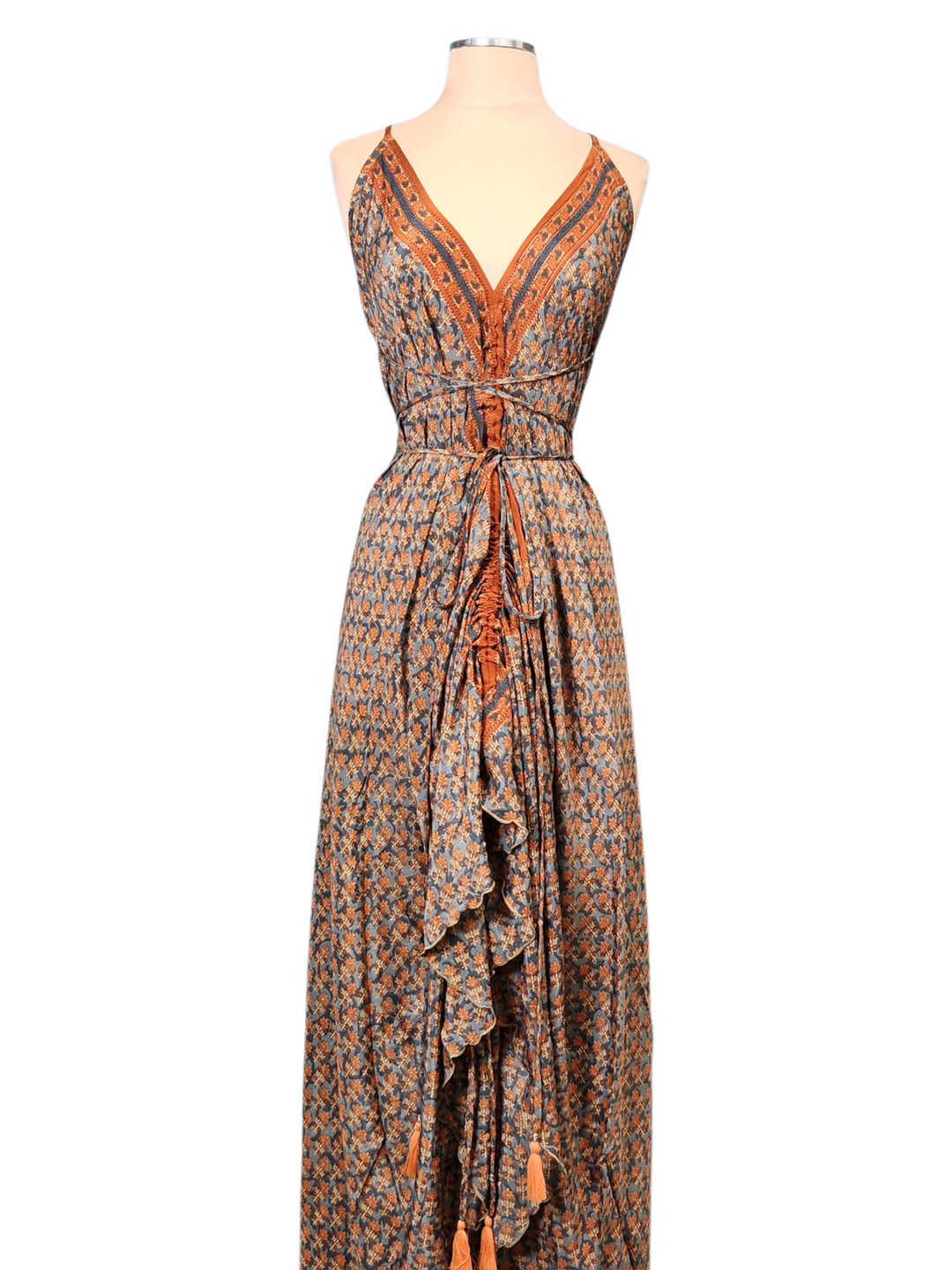 The Autumn Mosaic Silk Vault Tulip Arm Short Kimono & Point Dress Set-229