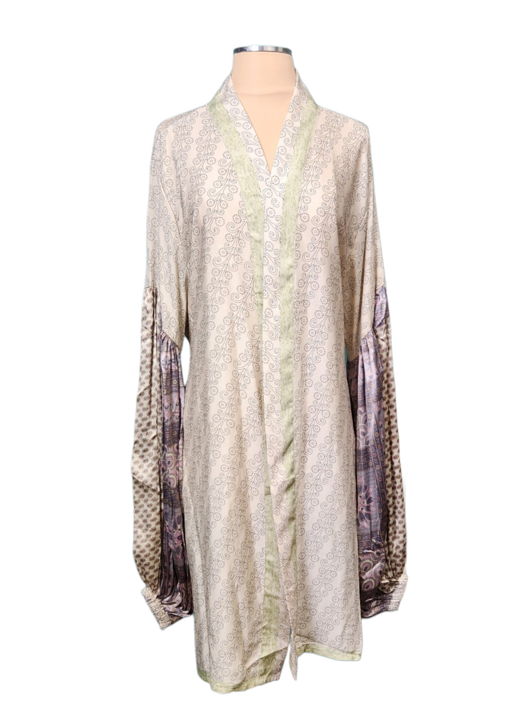 The Sage Serenity Short Silk Vault Kimono/Duster-160