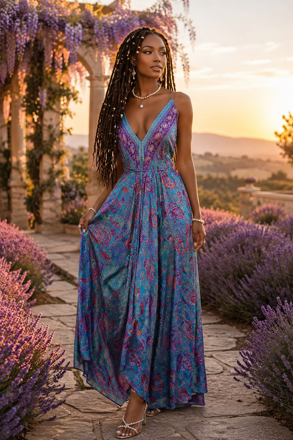 The Turquoise Lavender Dream Point Dress-335