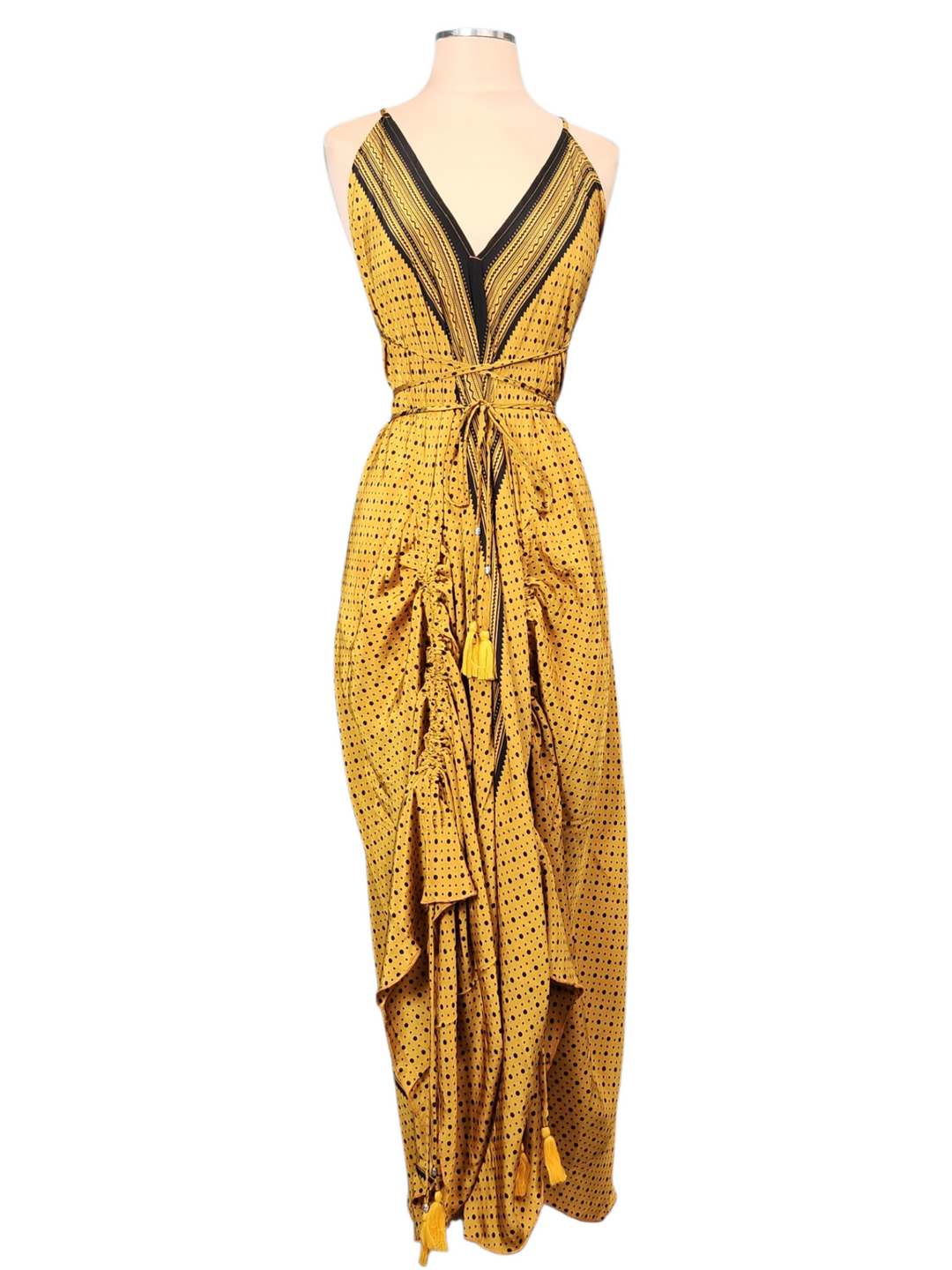 The Golden Panther Silk Vault Tulip Arm Long Kimono & Point Dress Set-235