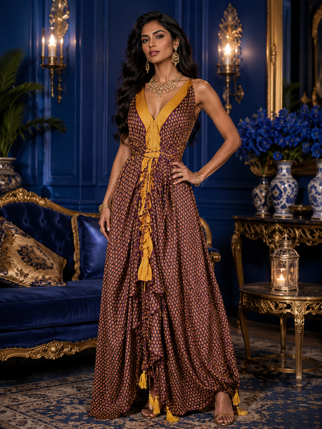 The Royal Amethyst Point Dress-346