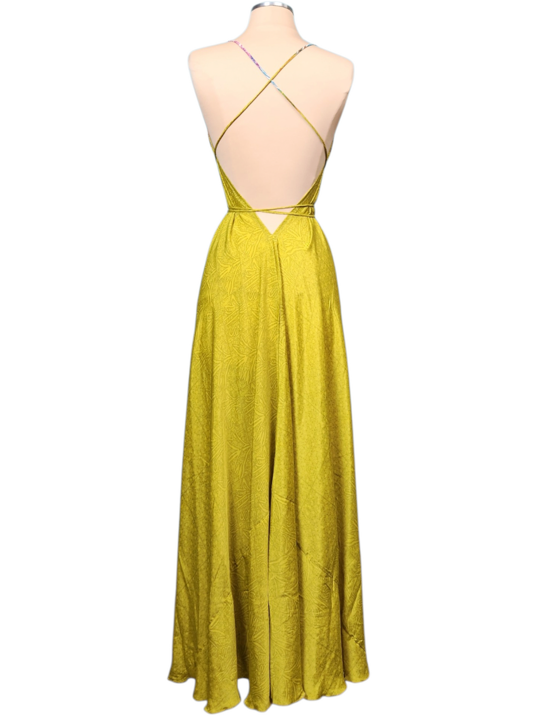 The Tropical Garden Silk Vault Tulip Arm Long Kimono & Point Dress Set-233