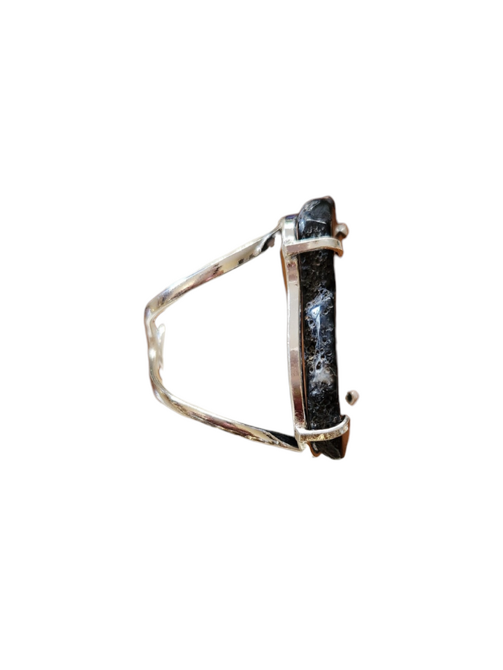 The Midnight Echo Agate Ring-500