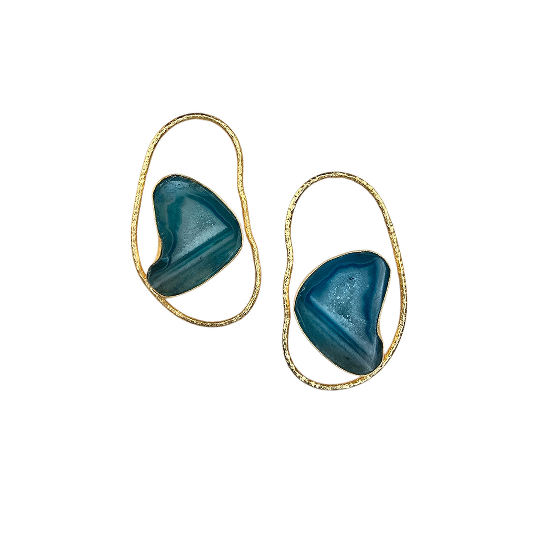 The Druzy Irregular Hoop Earring Collection