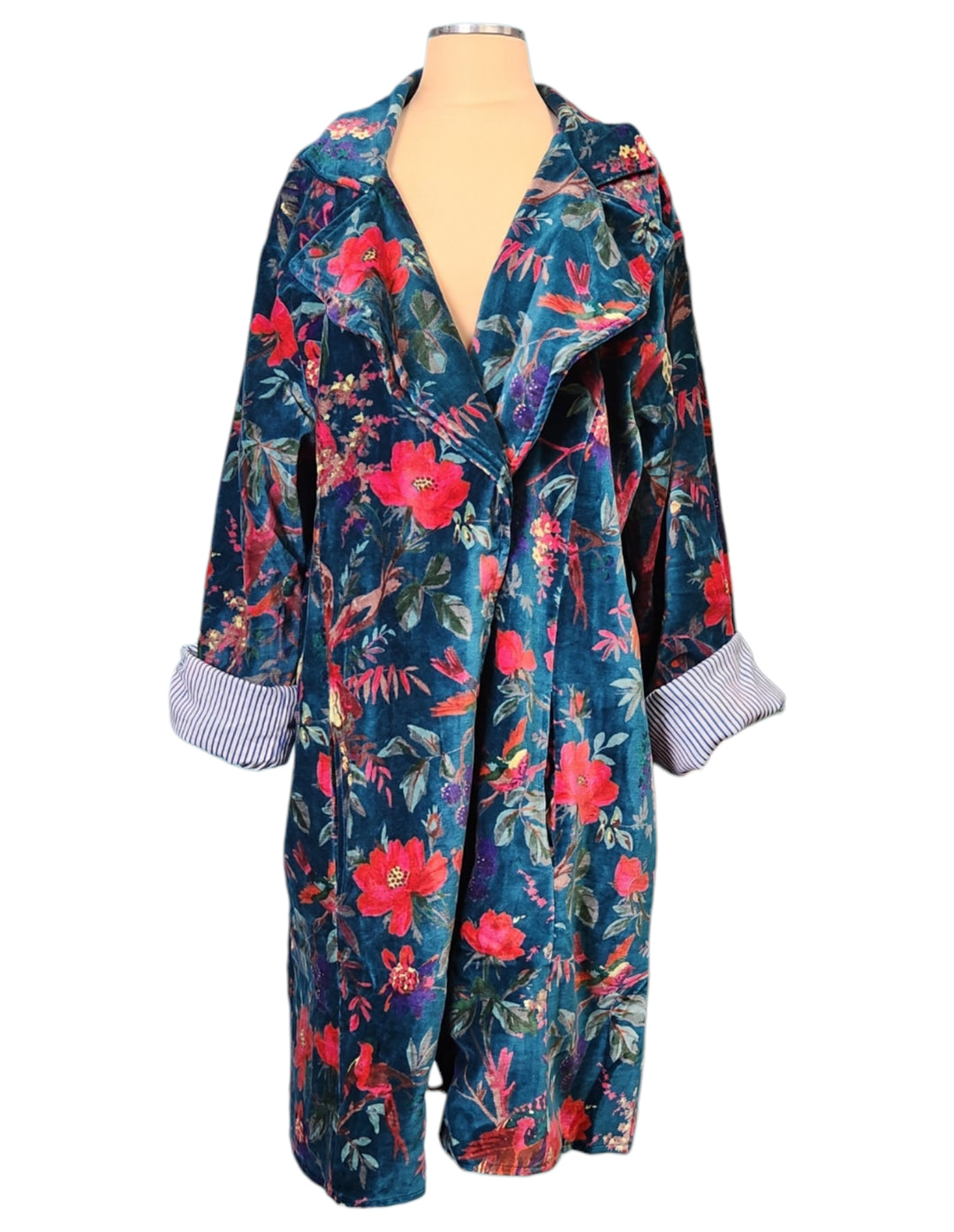 The Midnight Bloom Velvet Statement Jacket- 402