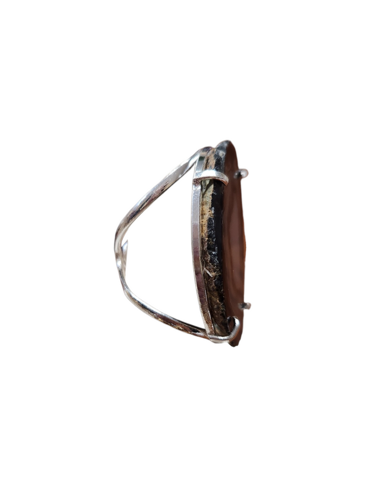 The Shadow Halo Agate Ring-505