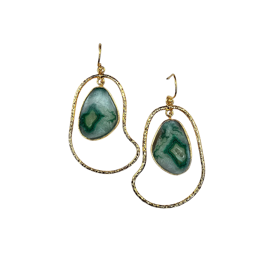 The Saima Druzy Agate Earring Collection