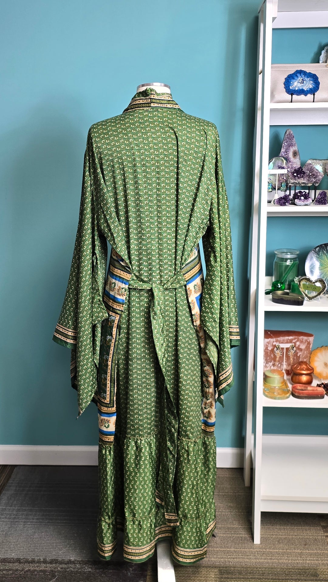 The Wild Olive Vintage Sari Silk Kimono