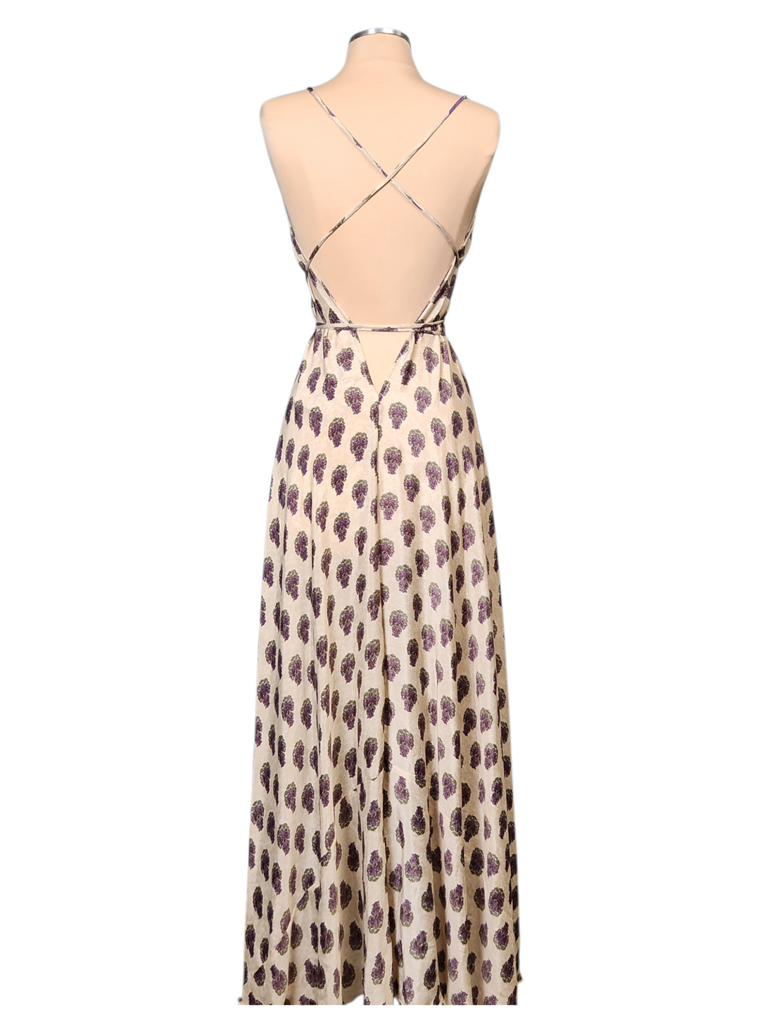 The Royal Amethyst Silk Vault Tulip Arm Long Kimono & Point Dress Set-233
