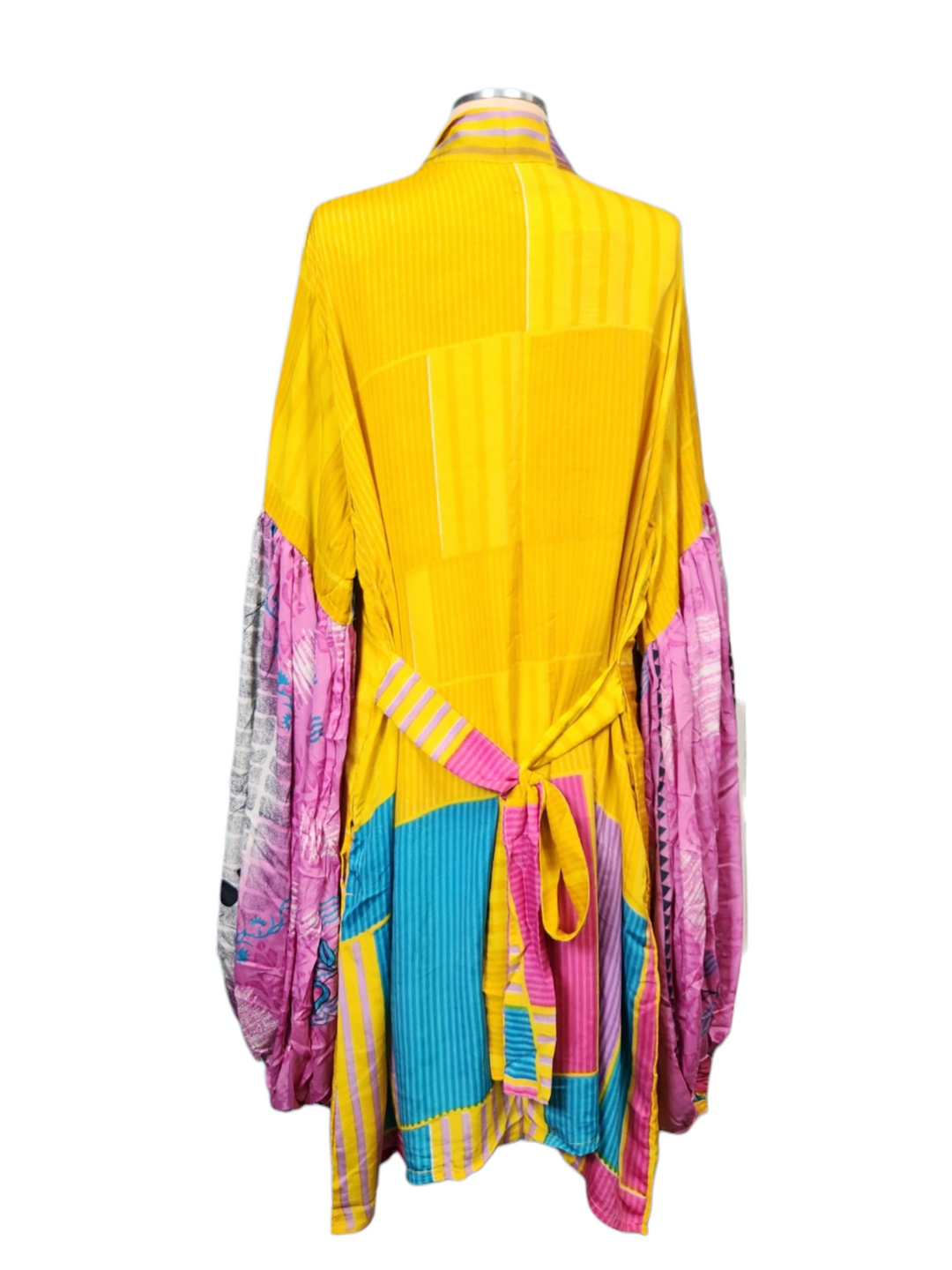 The Golden Kaleidoscope Short Silk Vault Kimono/Duster-157
