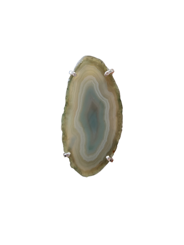 The Sea Mist Agate Ring-510