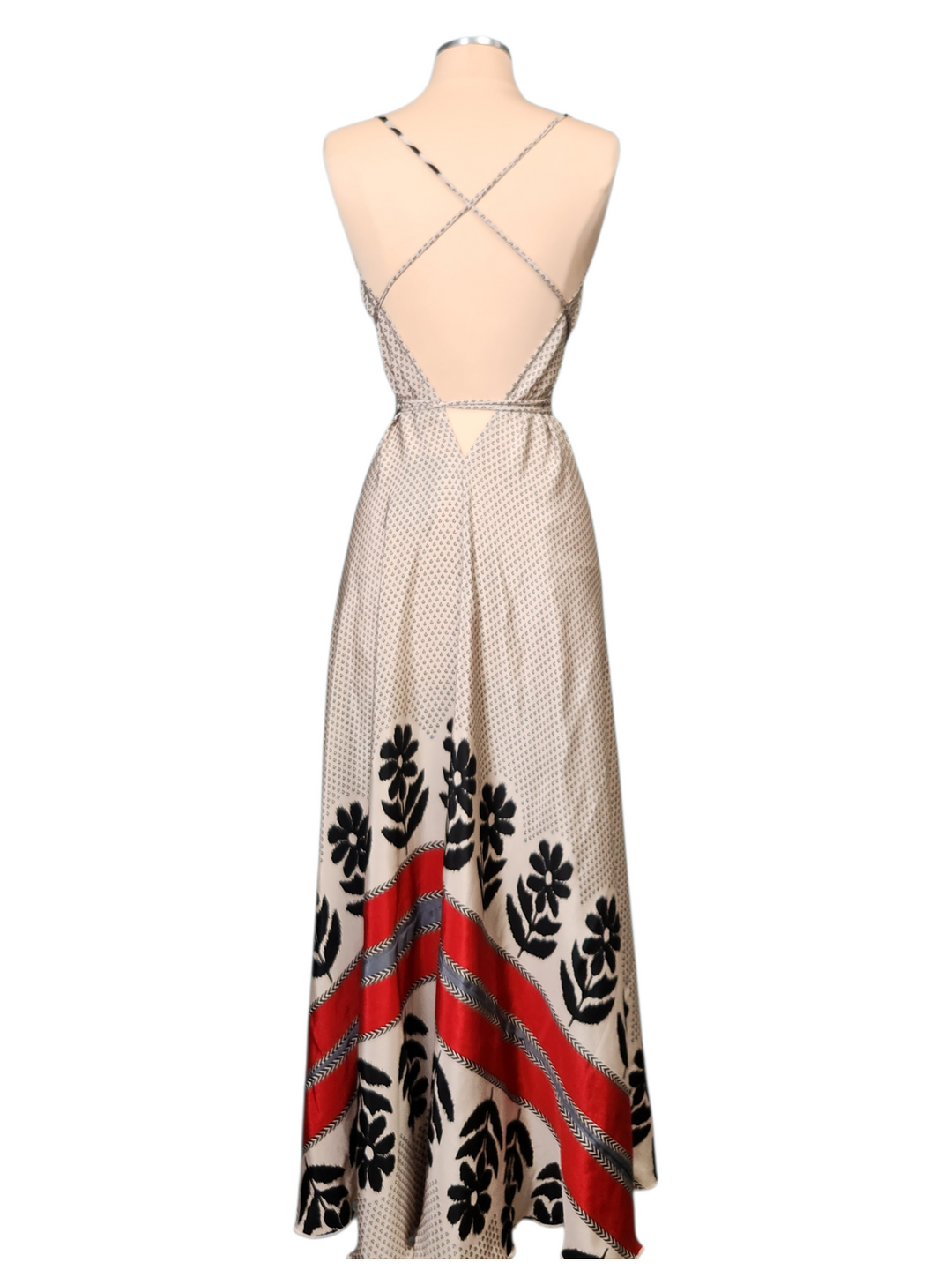 The Midnight Nomad Silk Vault Tulip Arm Long Kimono & Point Dress Set-238